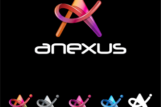 3d letter logo designes