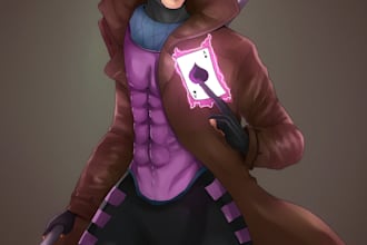 draw yourself to be a superhero character