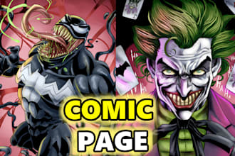 create a comic book illustration in comic or anime style