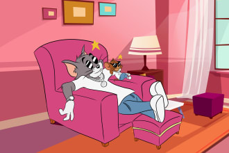 draw 2d background for your animation