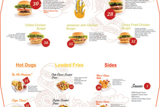 make poster and food menu design, in 24 hours