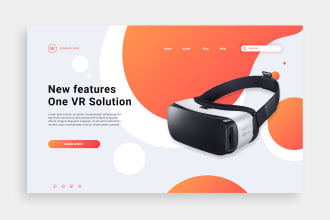 design creative ui ux for your website and landing page