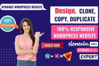 build, fix, and customize your wordpress website with elementor pro