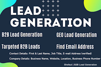 do b2b lead generation and web research