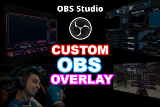 obs or streamlab obs overlays for twitch , youtube, and facebook