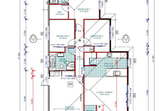 provide 2d floor layouts plans with title block