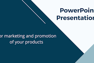 create presentation in PPT for promotion of your products