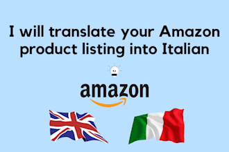 translate your amazon product listing into italian