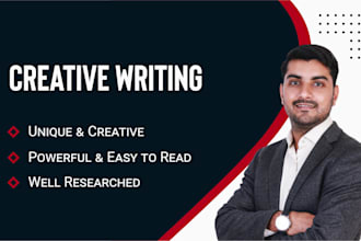 do copywriting, creative writing, or creative content writing for you