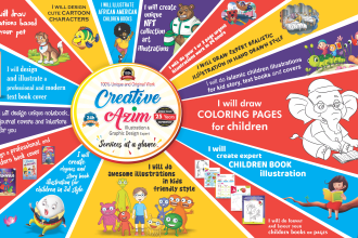 create expert children book illustration