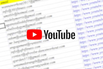 provide you email list of youtubers