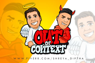 design cartoon, mascot logo, or cartoon character for you
