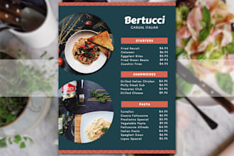 do professional menu design