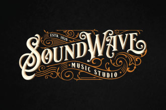 create retro vintage hand lettering design or typography logo