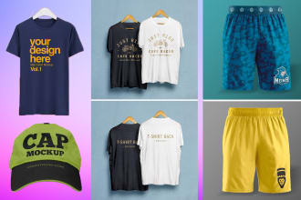 create design customize realistic 3d mockup apparel hoodie brand or product