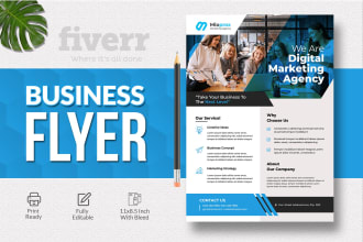 create professional business flyer, marketing and product flyer