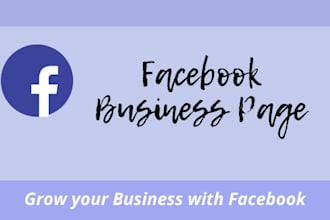 do facebook business page creation, setup, and SEO optimize