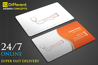 design 10 different professional, unique luxury, business cards