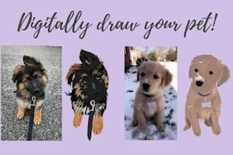 digitally draw your pet