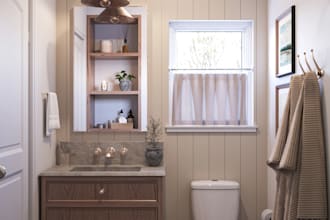 model and render a bathroom