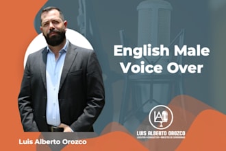 do professional voice over for you in english from mexico