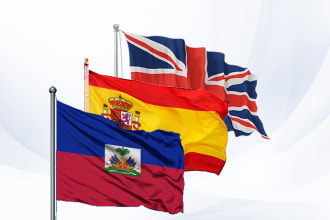 translate your english text to spanish or haitian creole