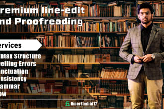 professionally proofread and edit your work in 12 hours