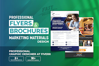 design business flyer, brochure, and marketing materials