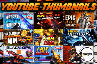 design a catchy youtube gaming thumbnail