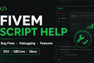 fix fivem esx, qbcore and qbox lua, js, ts script bugs