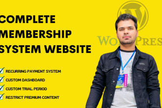 create wordpress paid membership system website