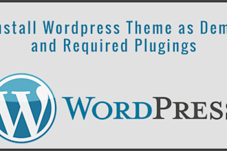 install and setup wordpres theme exactly as demo