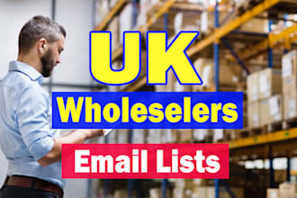 provide UK wholeselers business database for email marketing