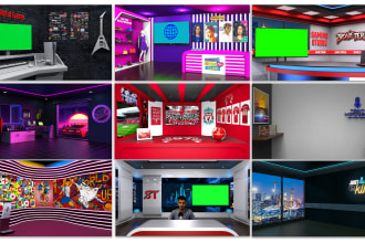 design personalized 3d virtual background