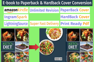 convert ebook cover to kdp, ingramspark paperback and hardcover, 3d