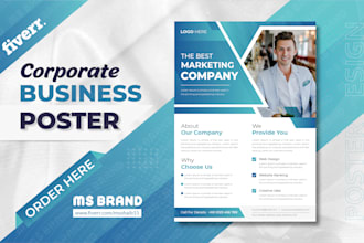 create modern professional business flyer design