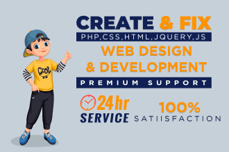 fix your website bugs and issues on HTML, CSS, wordpress, shopify