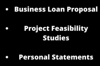 do feasibility studies loan proposal personal statement