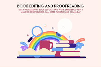 provide book editing and proofreading