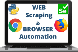 do web scraping and browser automation