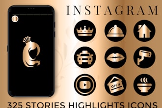 design unique instagram highlight, for story icon