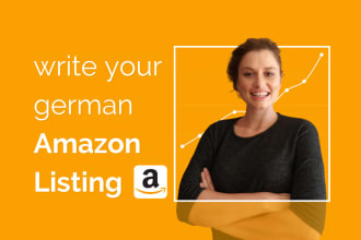 write your german amazon listing and SEO product description