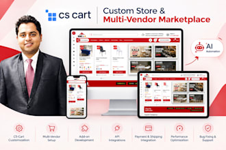 develop cs cart stores and multivendor marketplaces