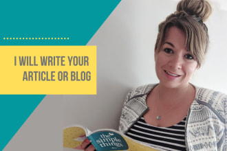 write you a kickass article or blog