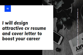 design attractive cv resume and cover letter to boost career