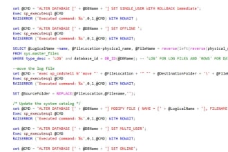 design custom sql scripts