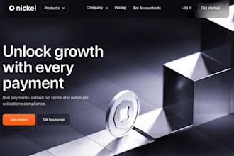 create 3d animation landing page