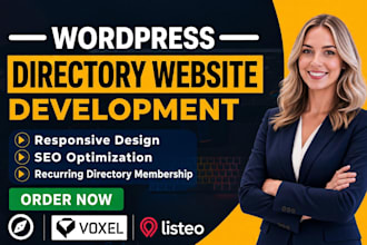 develop and design directory website using listingpro,mylisting or any