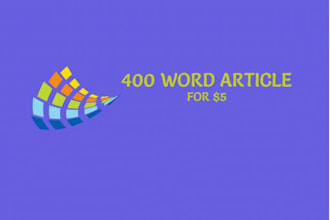 write a 400 Word Keyword Rich Article