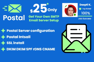 setup your own SMTP postal email server